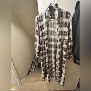 Torrid plaid, duster, size 1